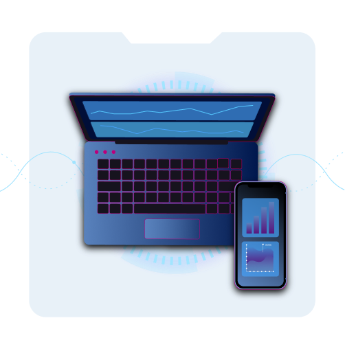 Client portal viewed on a mobile phone